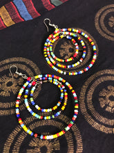 Load image into Gallery viewer, Maasai Beaded Hoop Earrings