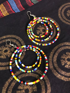 Maasai Beaded Hoop Earrings
