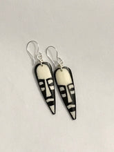 Load image into Gallery viewer, African Mask Bone Earrings