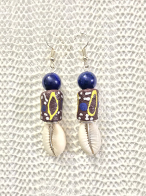 Afrocentric Cowrie Earrings