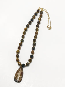 Tiger Eye Necklace with Pendant